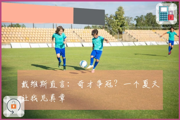 戴维斯直言：奇才争冠？一个夏天让我见真章